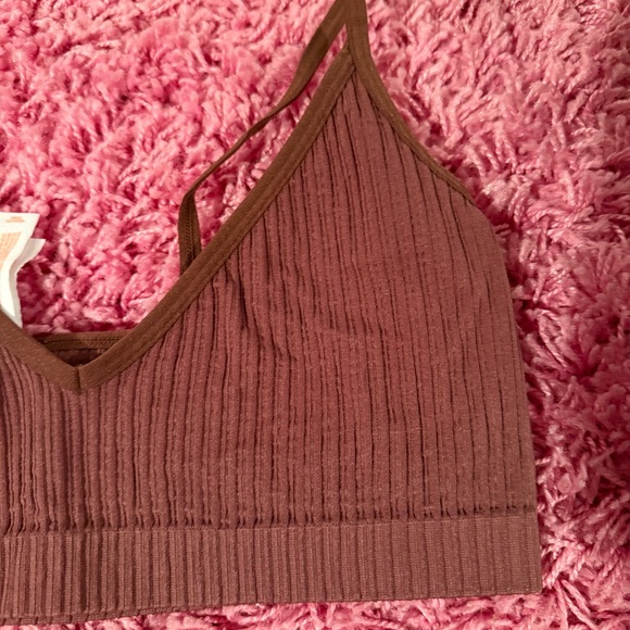 Colsie Brown Ribbed Bralette - Picture 4 of 4